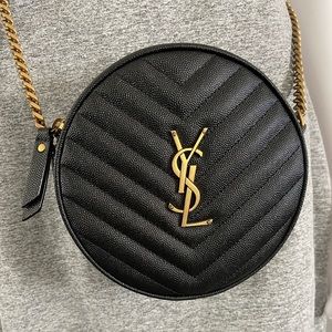 🚨SOLD Saint Laurent black round camera bag 🌟